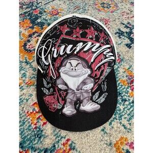 Disney Snow White Grumpy Hat One Size‎ Missing Top Button